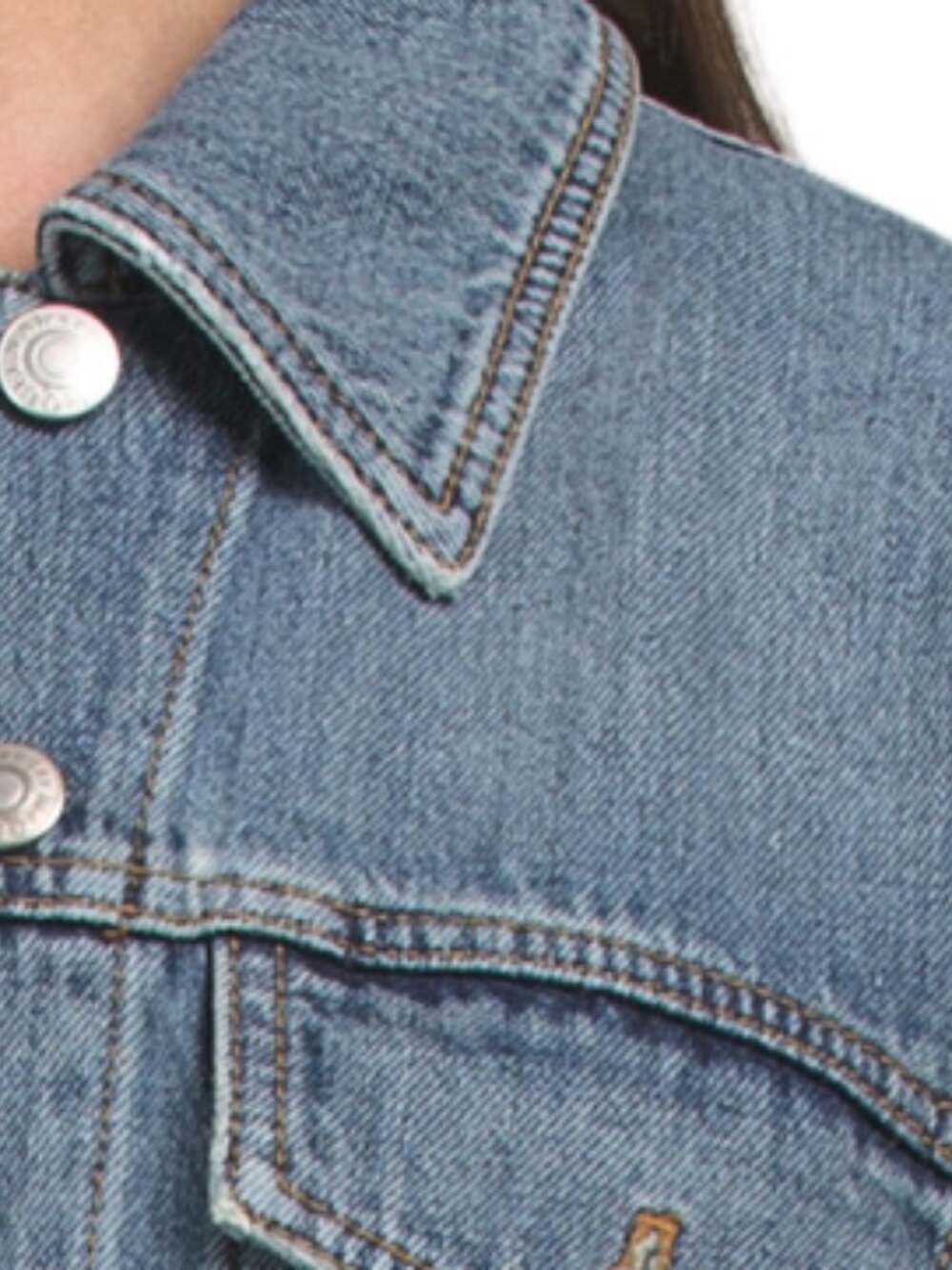ALEXANDER MCQUEEN Made In Italy Cropped Puff Sleeve Denim Jacket - Picture 3 of 3